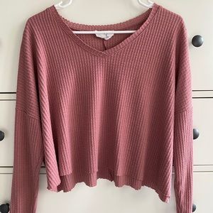 Pink long sleeve top